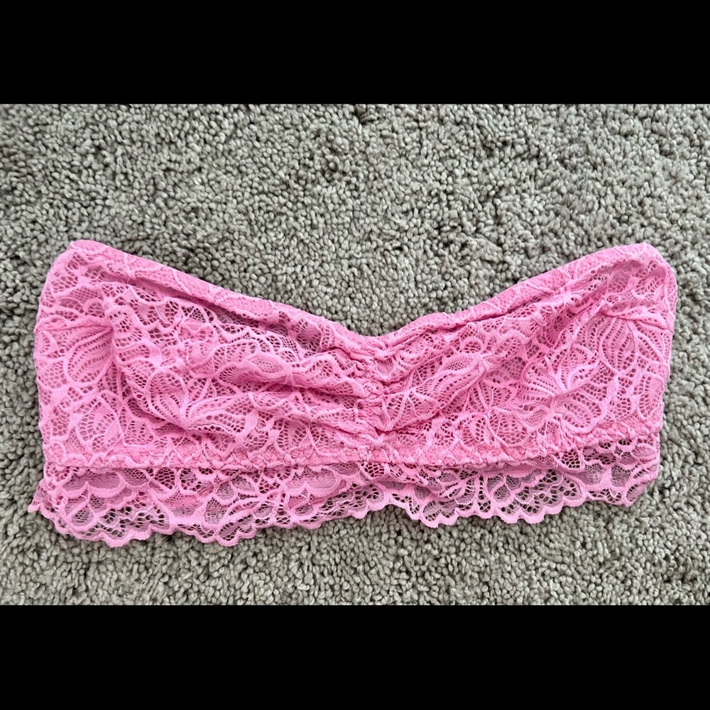 Xhilaration lace pink bandeau top